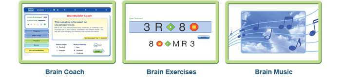 brainbuilder coach and features screen sample