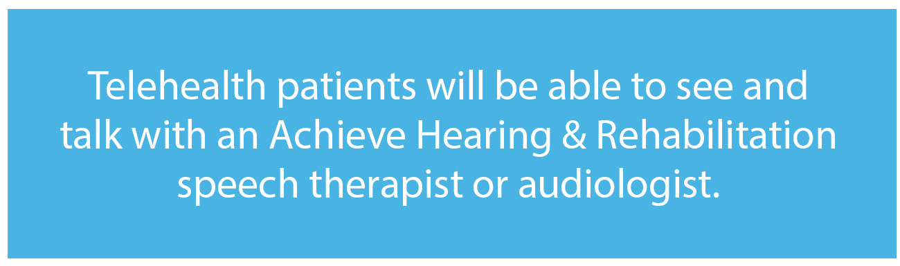 telehealth see and talk with therapist.