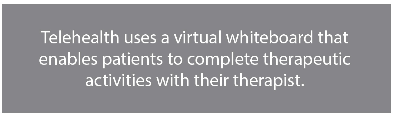 telehealth whiteboard activities with therapist